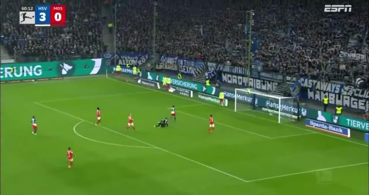 Hamburg 4 - 0 Mainz - Rayan Philippe 61'