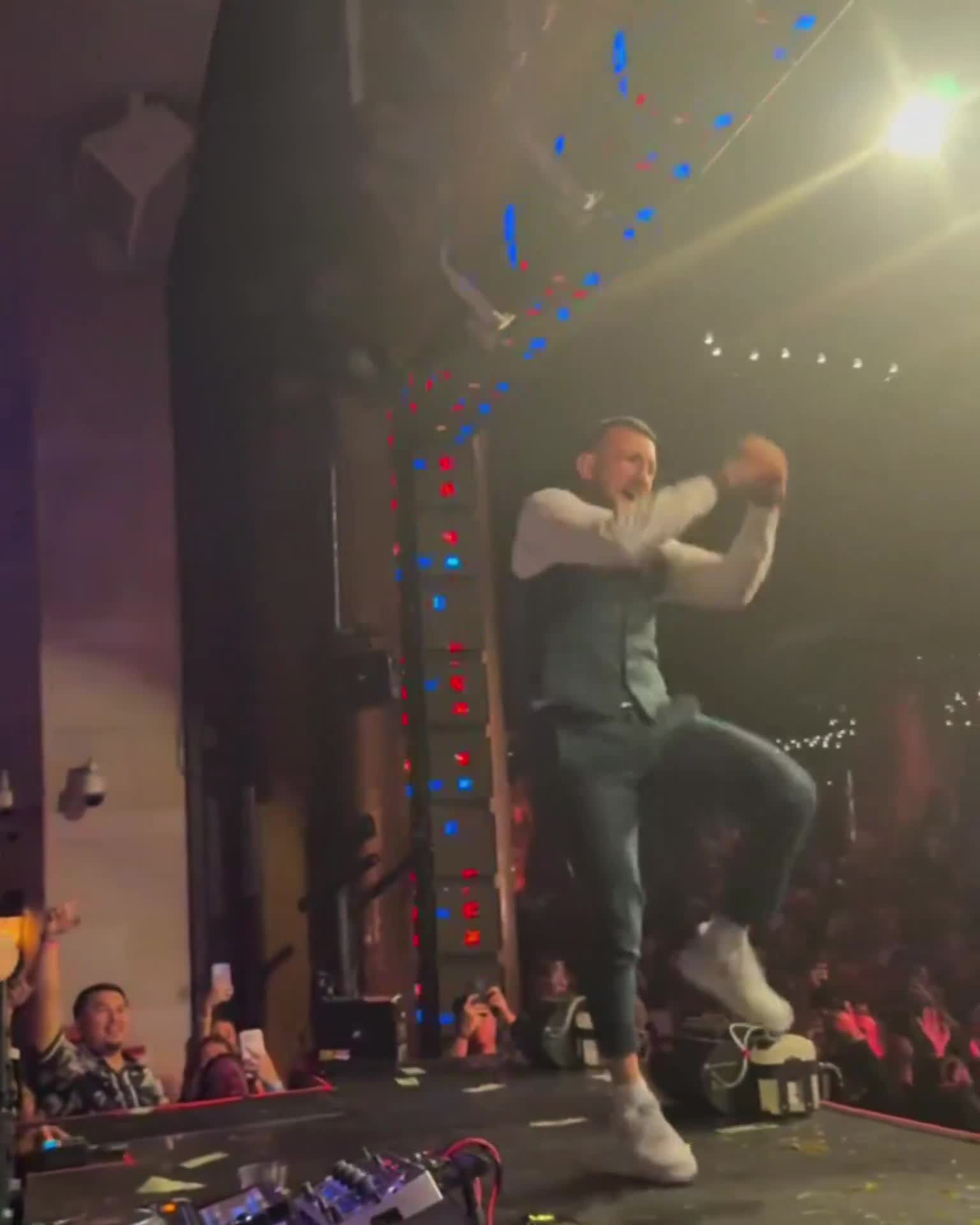 a Vegas nightclub at 6 am celebrating his win
