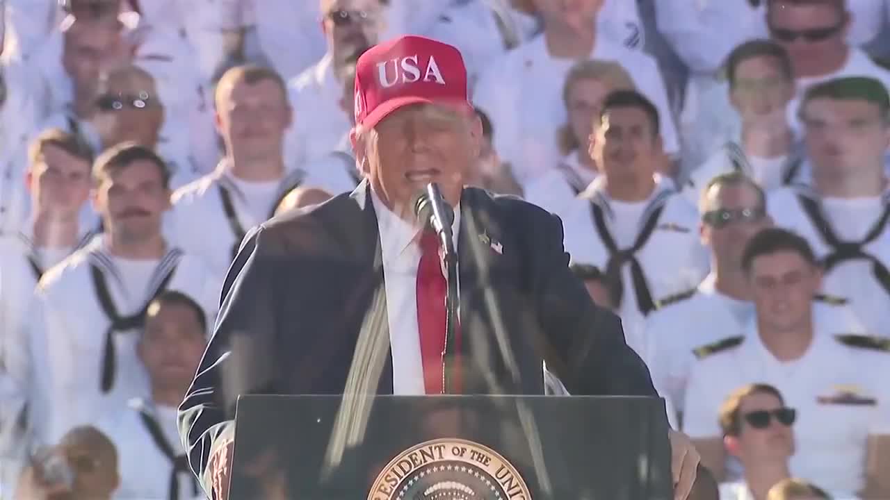 President Donald Trump reveals the UFC White House
