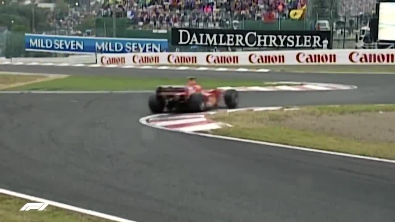 Michael Schumacher's first title with Ferrari