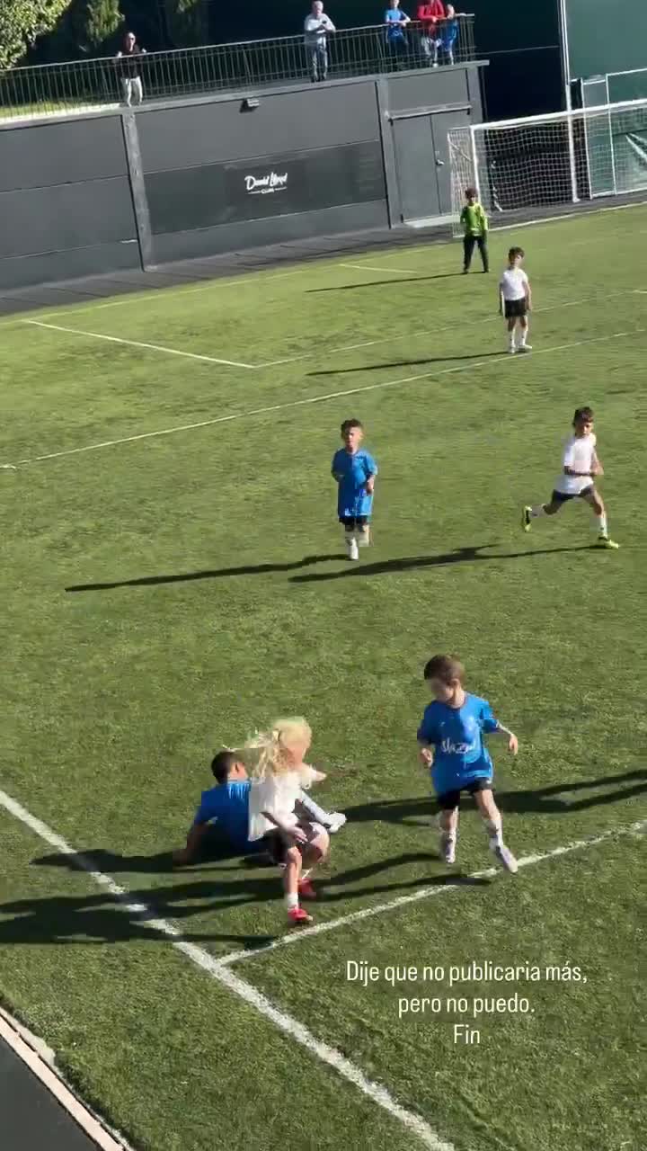 Amaro Griezmann, Antoine’s son, is already making his first steps in the world of football.