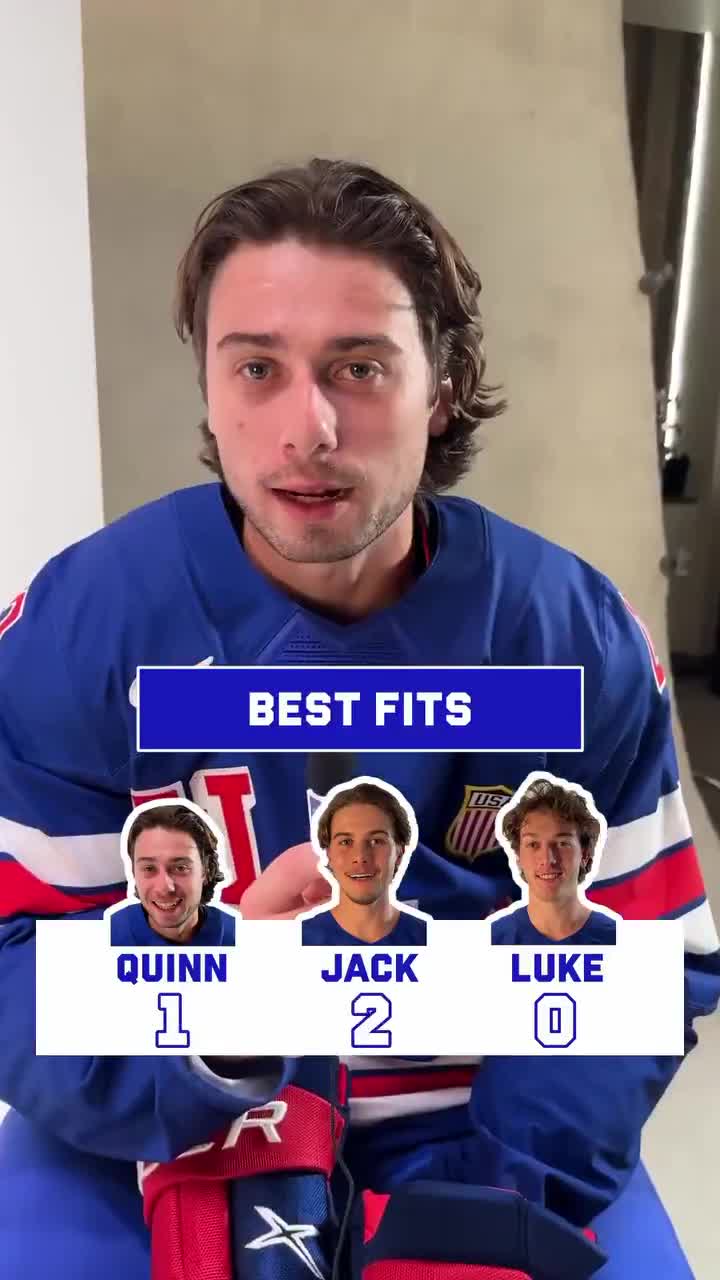 Quinn, Jack and Luke in a “Who’s the best Hughes” video via teamusa on instagram