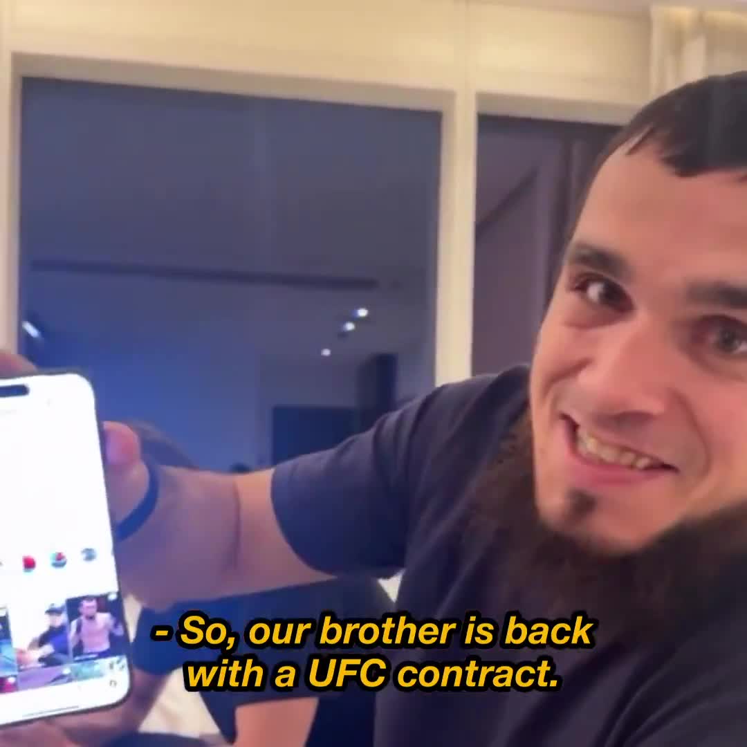 Islam Makhachev congratulated Chanko on earning a UFC contract on the Contender Series