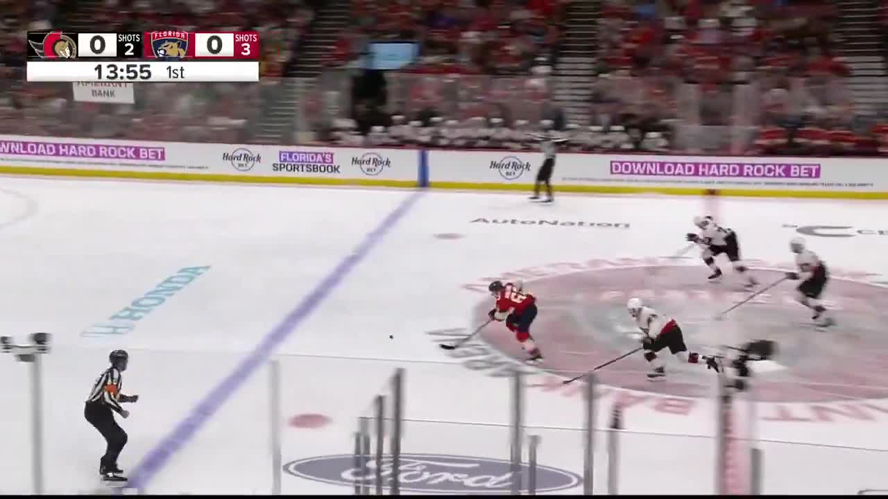 Breakaway backhand beauty of a goal by Brad!