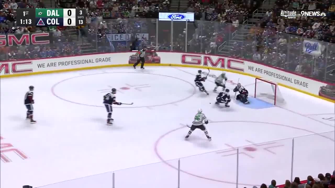 Thomas Harley RIPS home a one timer with Rantanen getting the assist vs the Avs