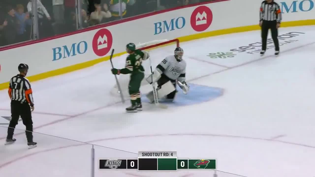 Rossi scores and Wallstedt makes a save on Kuzmenko to win the shootout for the Wil