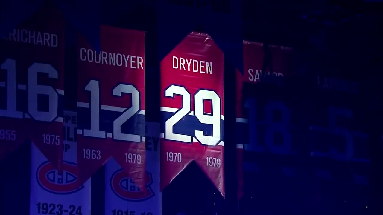 The Canadiens honored the late great Ken Dryden before their game tonight