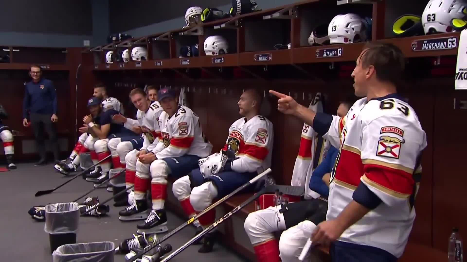 Marchy's pregame lineup read consists of shrieking at the guys