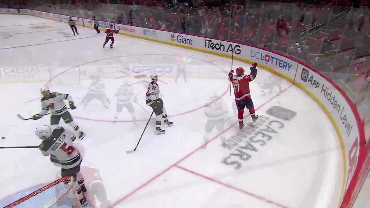Ovi with a perfect pass to Strome net front to take a 1-0 lead