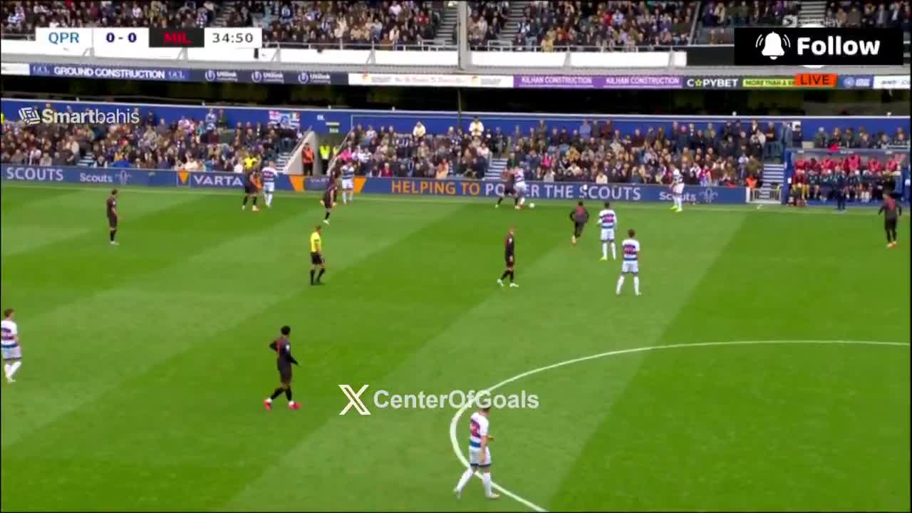 QPR 0 - 1 Millwall - Femi Azeez 36'