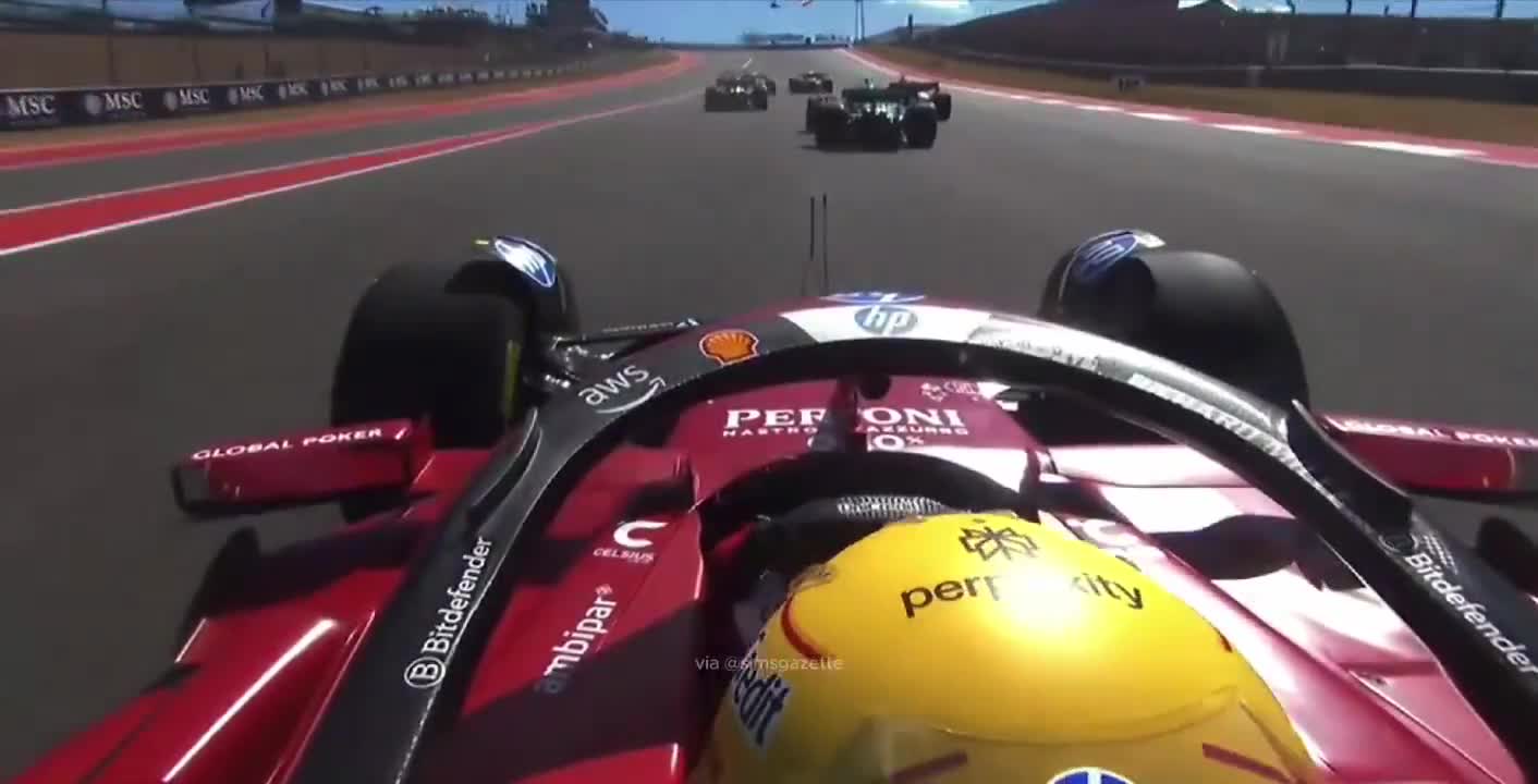 Lewis Hamilton's start onboard..