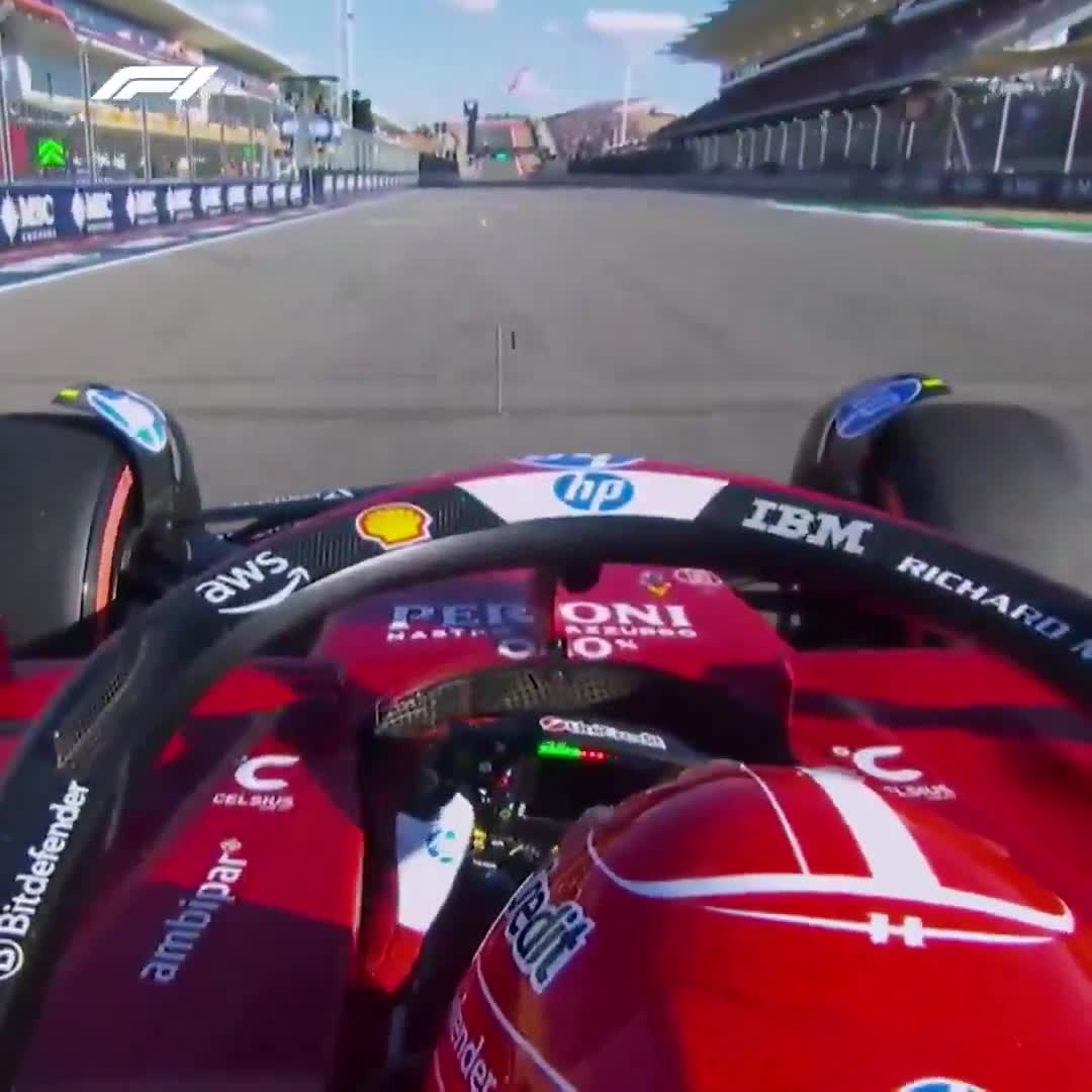Charles goes spinning on the way to his second row start!