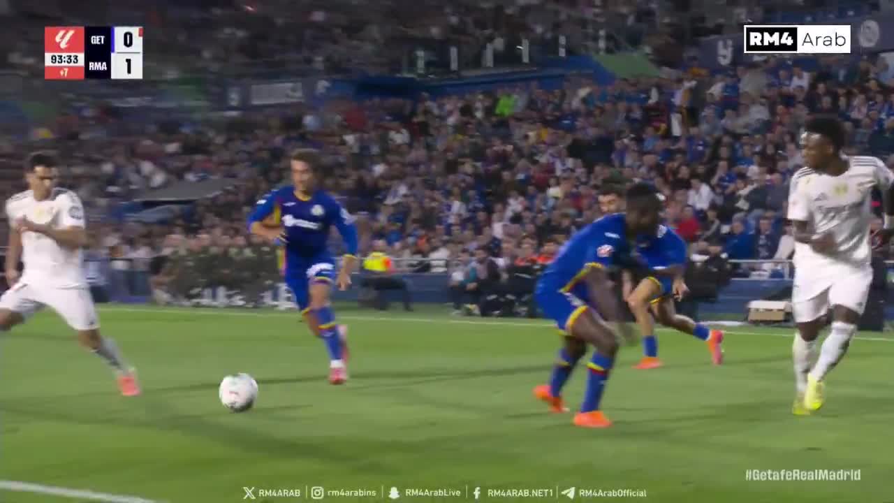 Vinícius showed his skill against Getafe.