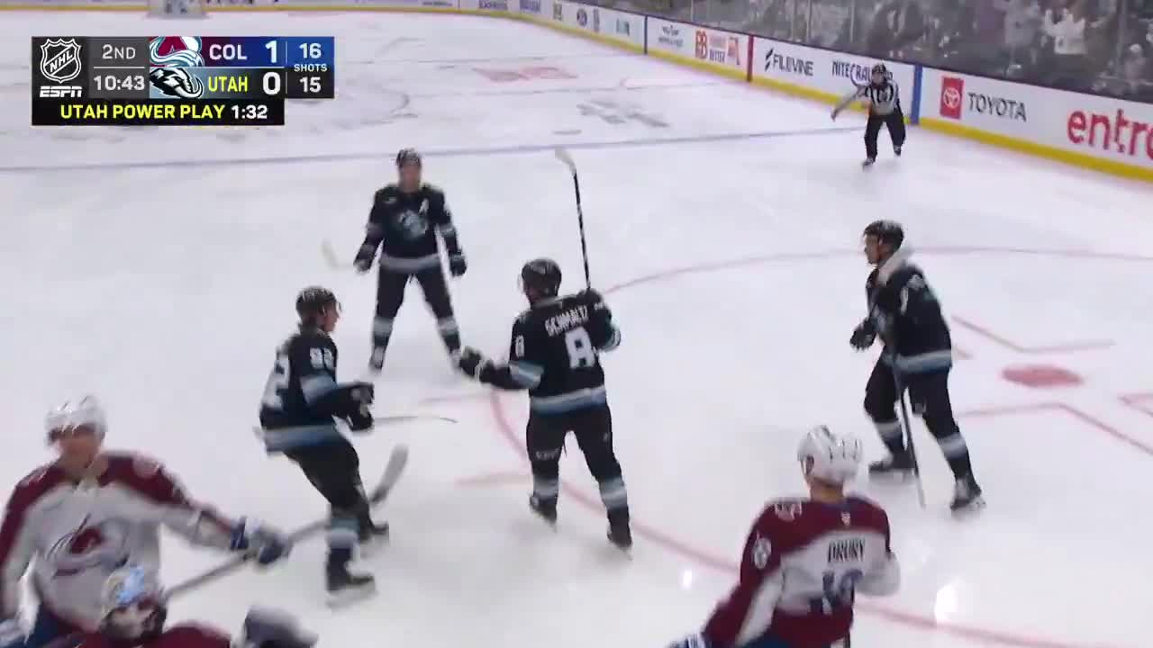 Utah owner Ryan Smith was HYPED for his teams first goal by Schmaltz after having one called back earlier