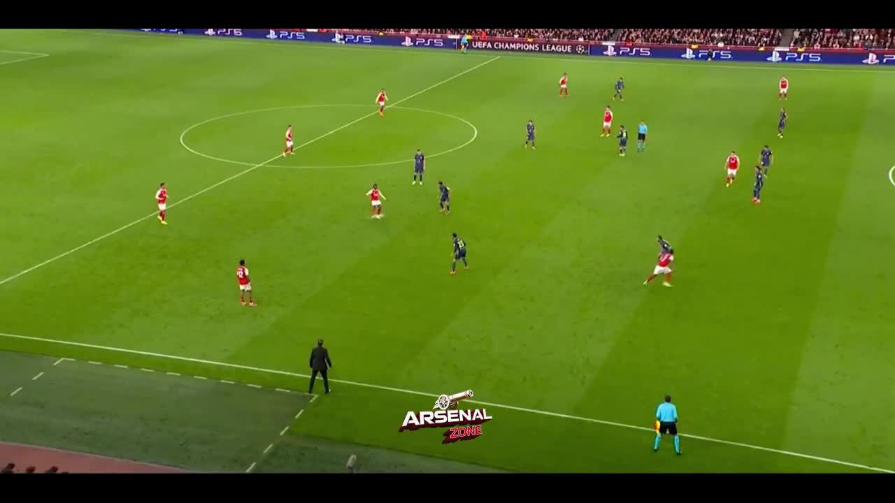 What a ball from Eze and what an even better run from Saka