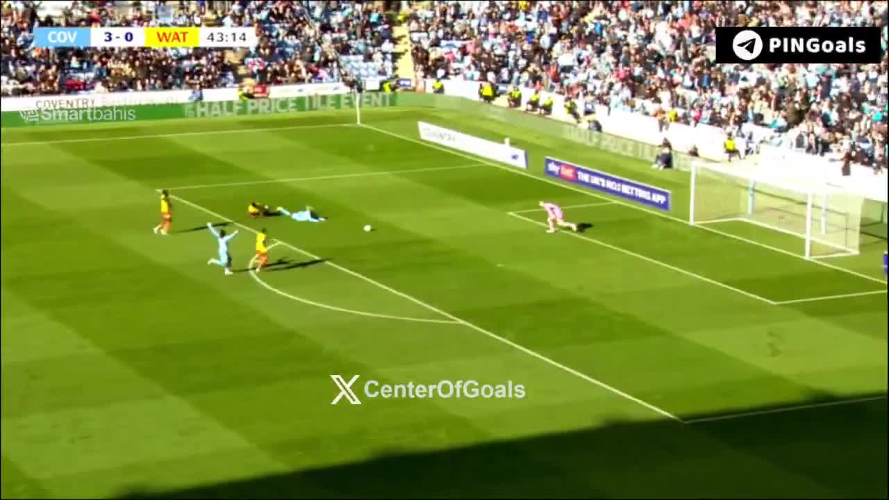 James Abankwah straight red card vs Coventry 44'