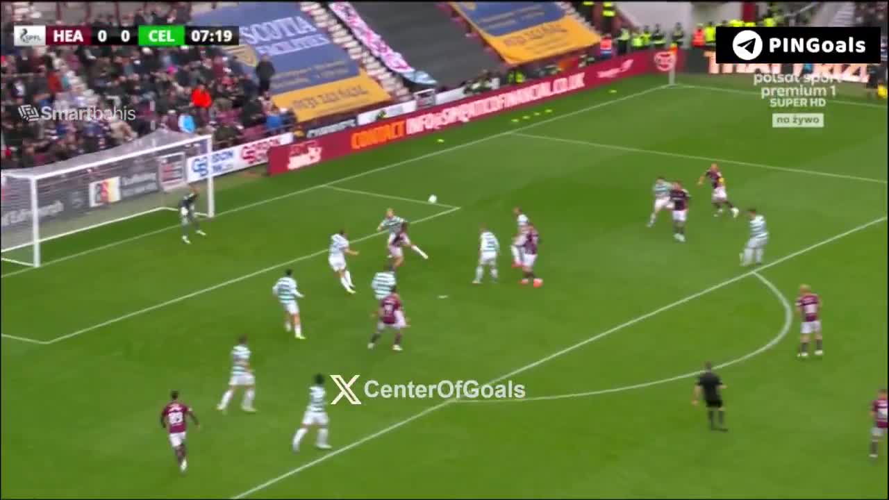 Hearts 1 - 0 Celtic - Dane Murray 8' (OG)