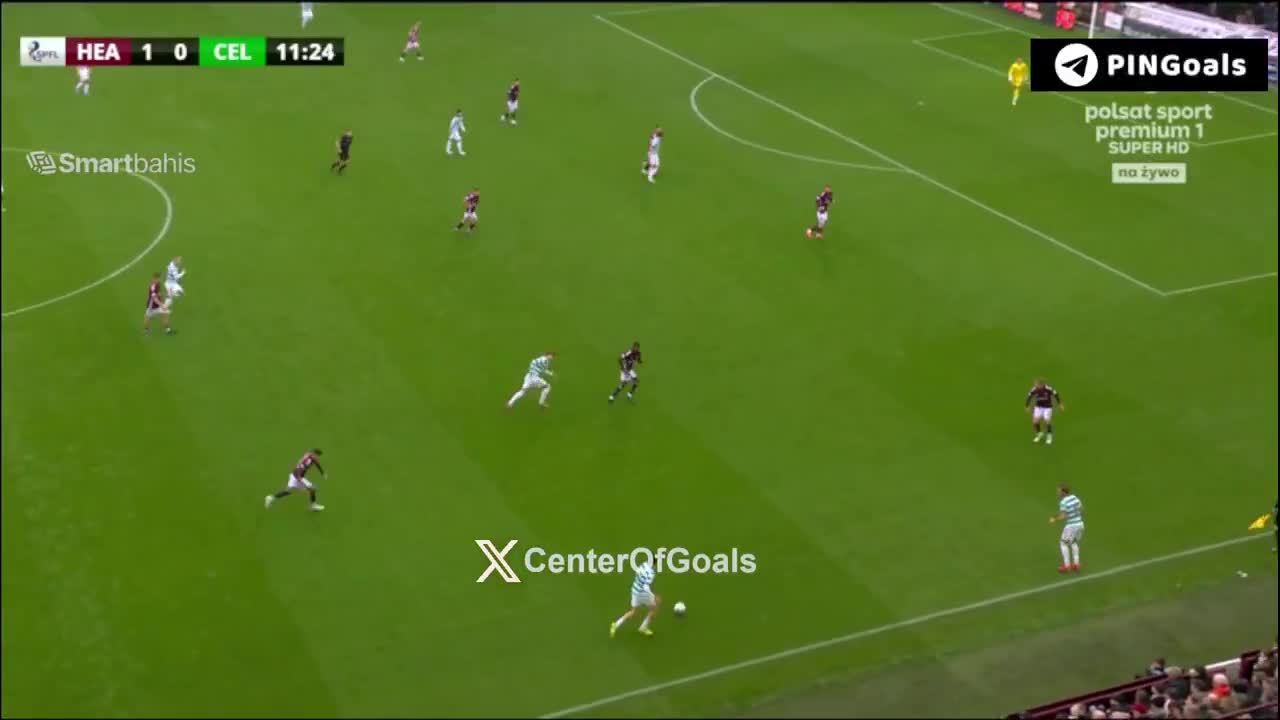 Hearts 1 - [1] Celtic - Callum McGregor 12'