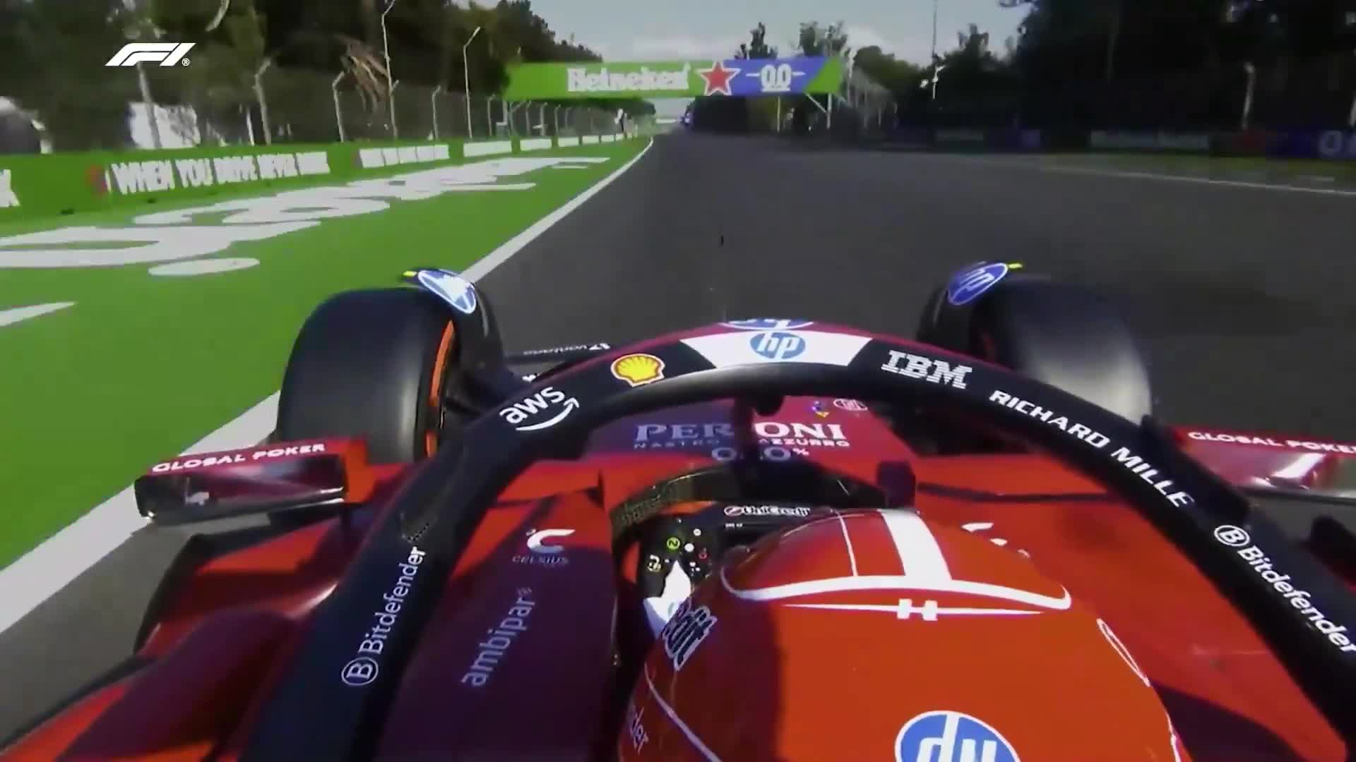 Ride onboard with Charles Leclerc as he battles for pole with Lando Norris