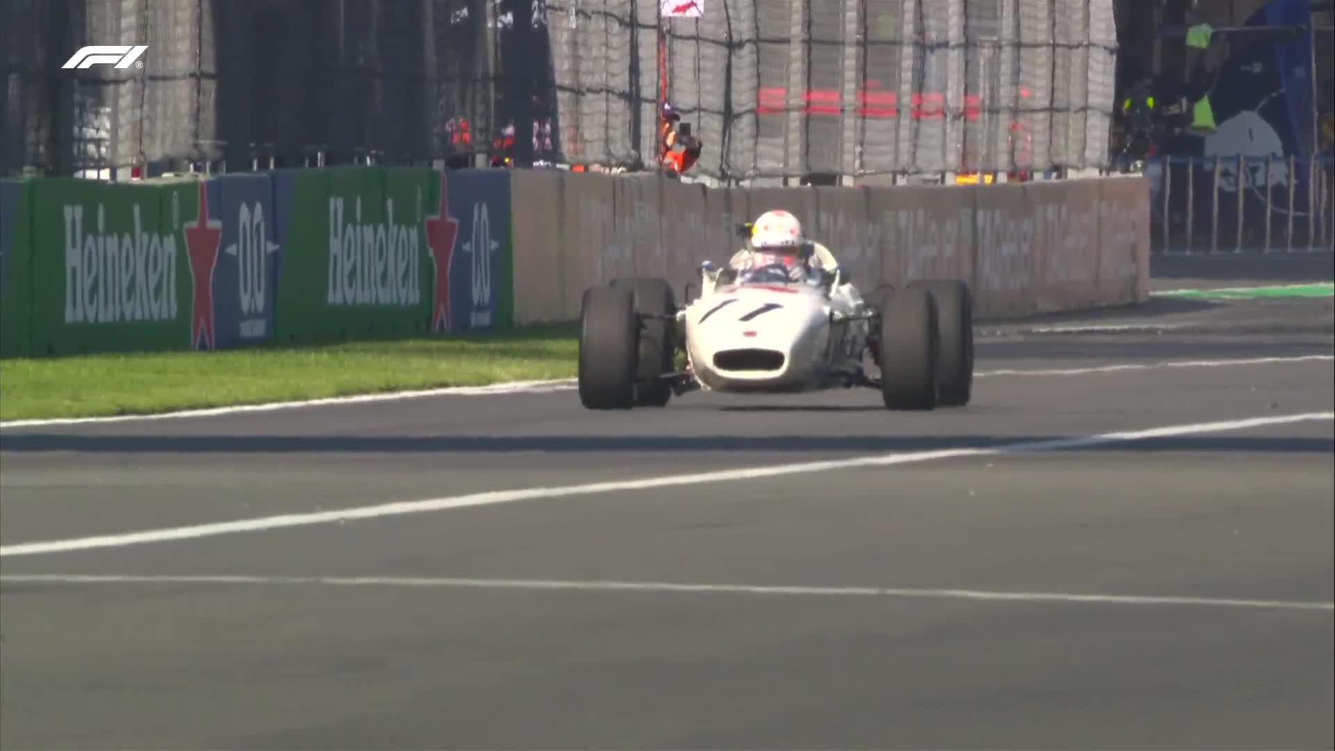 Yuki Tsunoda drives the Honda RA272 – the car that earned Honda its first F1 victory