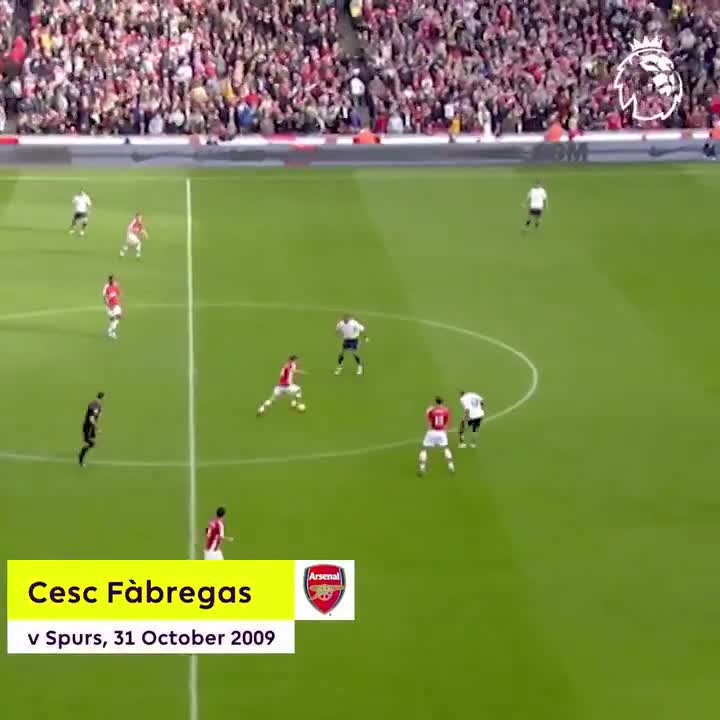 On this day, 16 years ago, Cesc Fàbregas did this against Tottenham from kick-off.