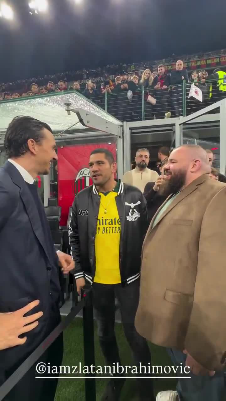 Alex Pereira meets Zlatan Ibrahimovic