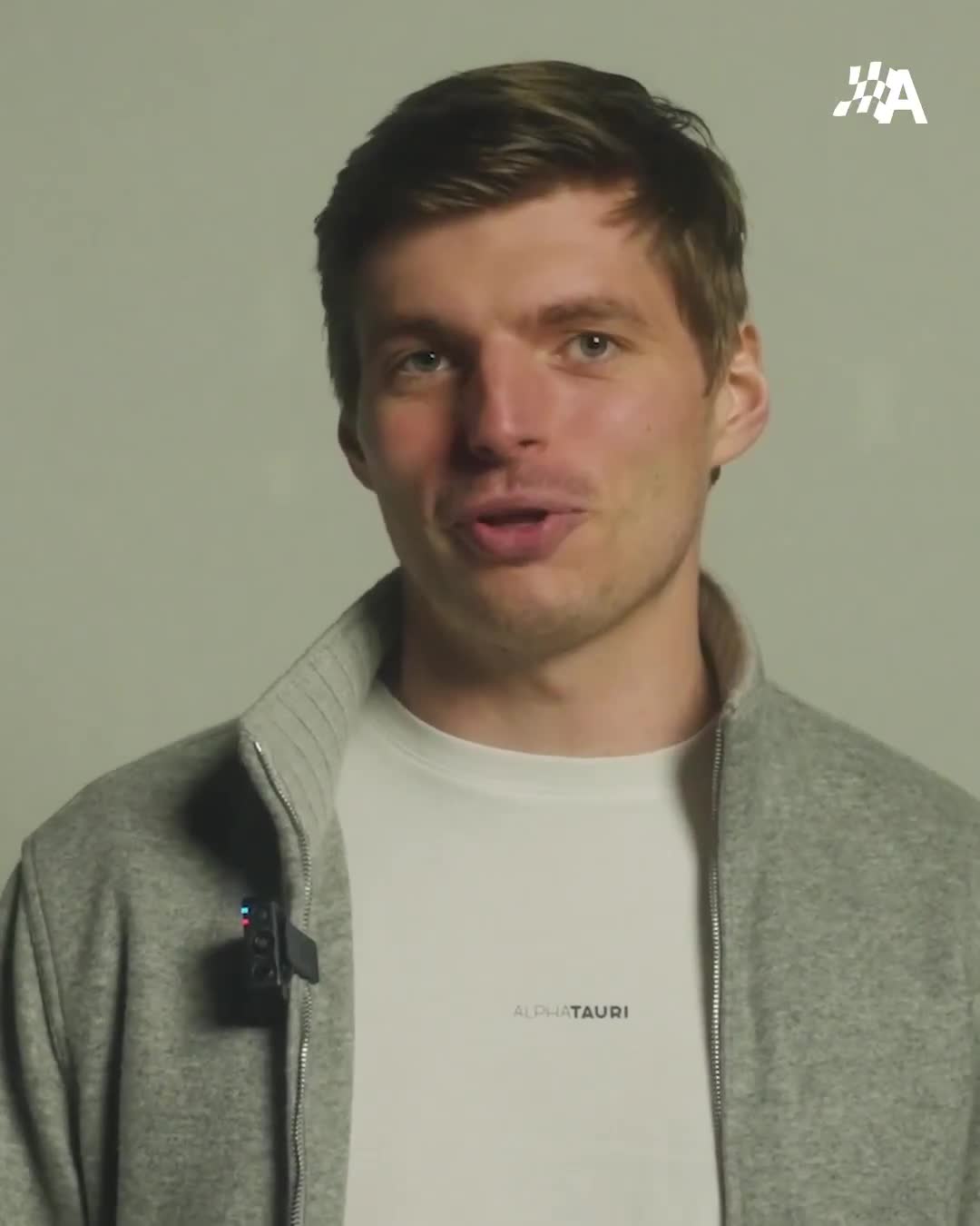 Max Verstappen thanking the fans for voting for him as the winner of the Moment of the Year award, Brazil 2024