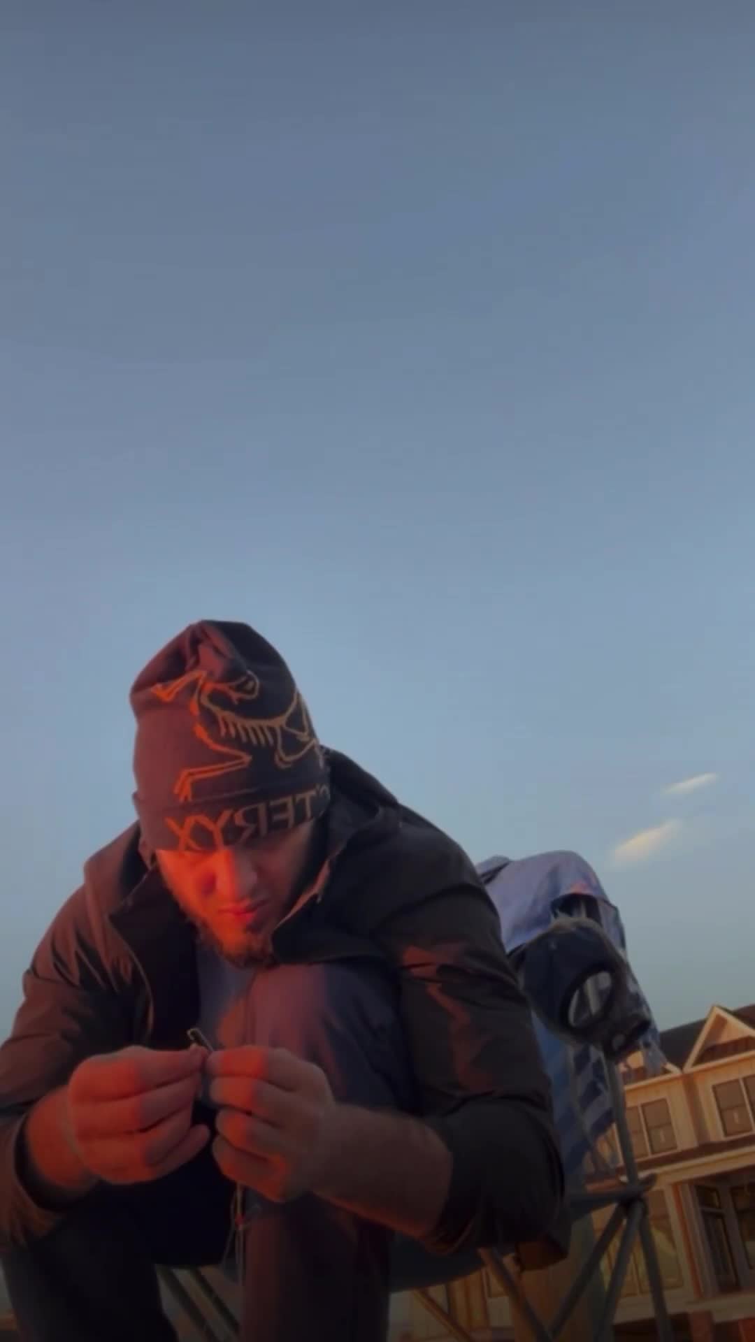 Islam Makhachev goes fishing in between training sessions