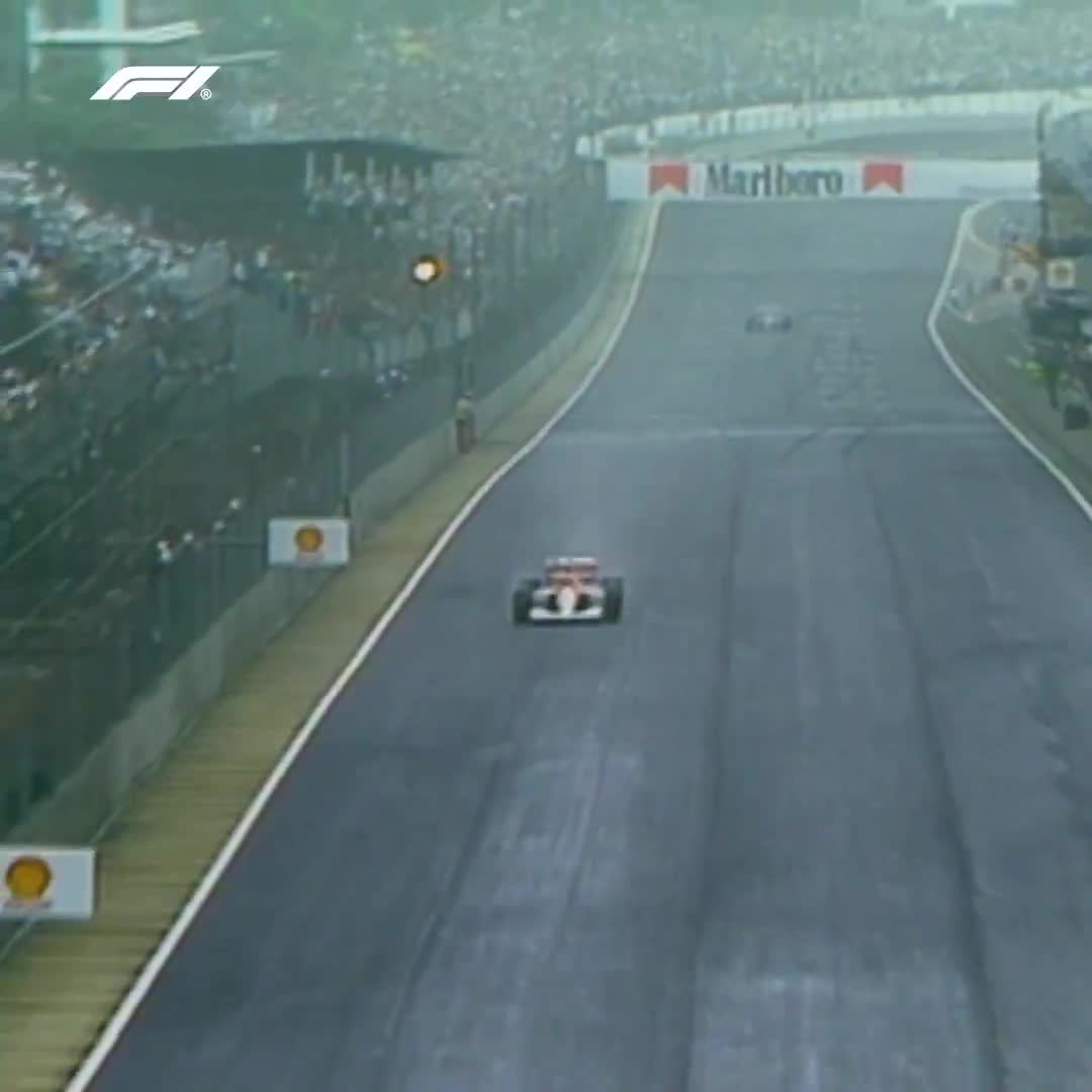 The emotions after Senna’s first home win in 1991