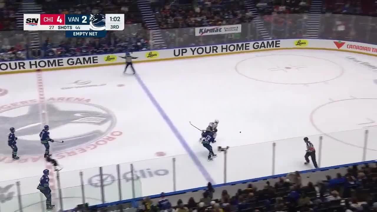 Bedsy with the spin, the pickup, and his first goal in his home area of Vancouve