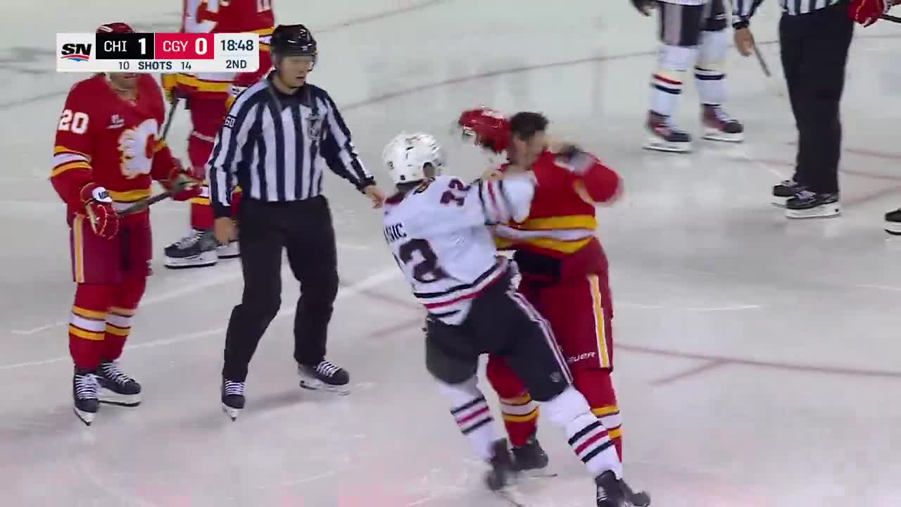 Weegar and Vlasic threw some BOMBS at each other