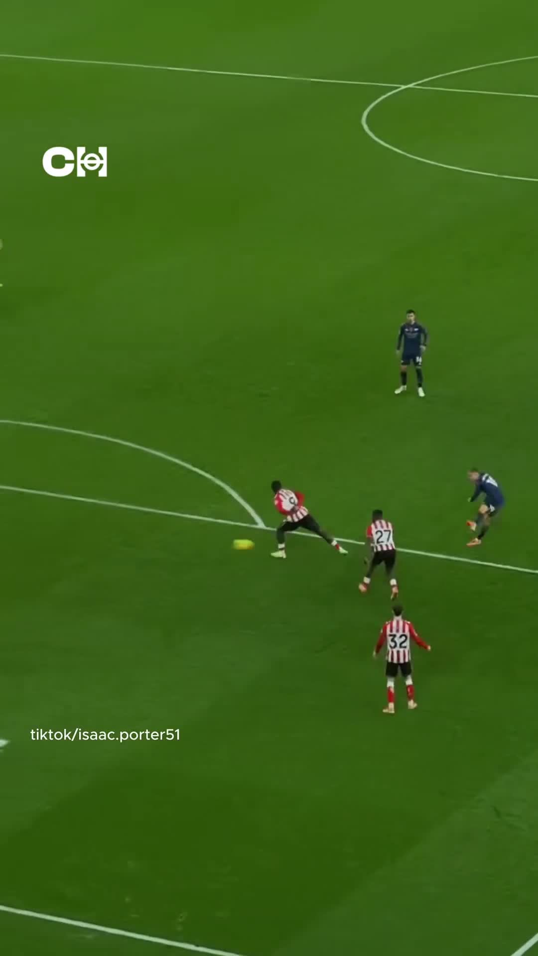 Leandro Trossard’s rifle against Sunderland caught from the stands.