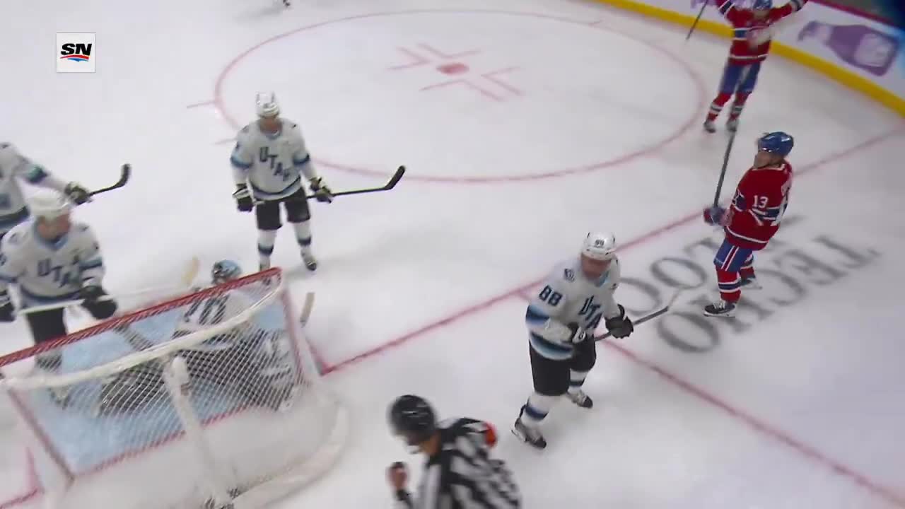 Cole Caufield hammers this one and is now the NHL GOAL LEADER at 12