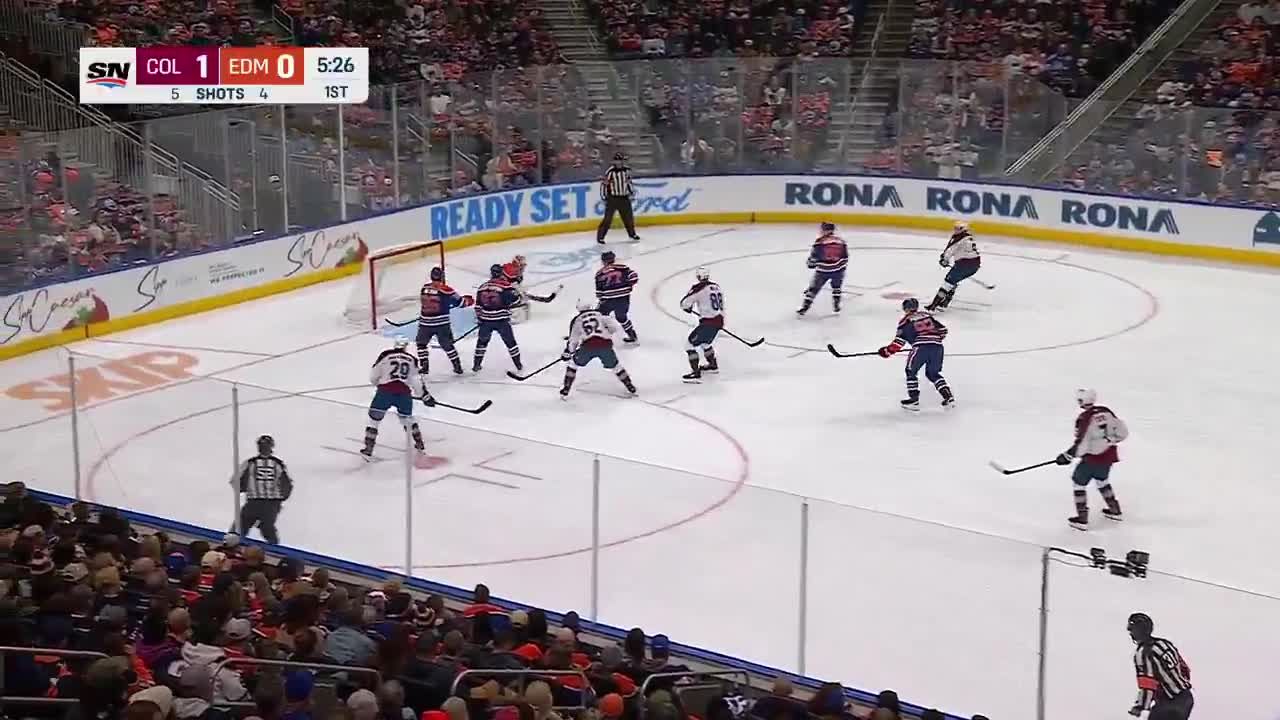 Makar scored from basically the EXACT same spot for his 2nd goal