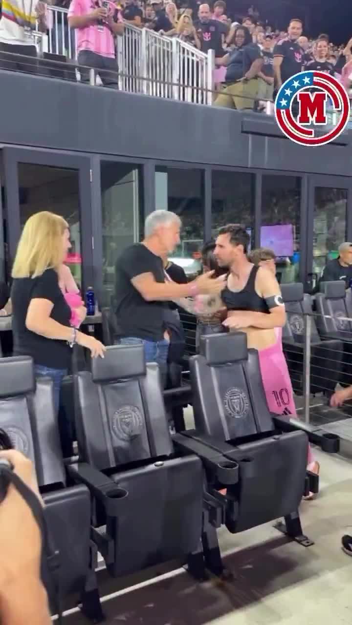 ionel Messi celebrated the victory over Nashville with his entire family