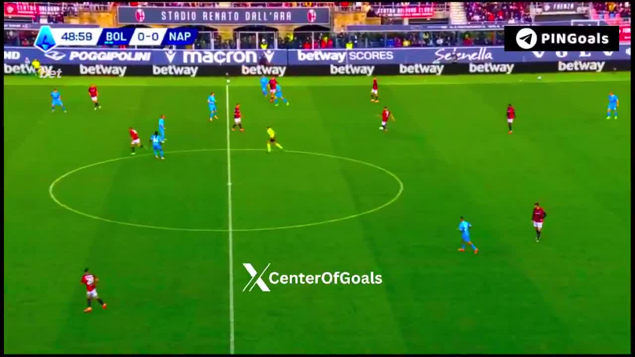 Bologna 1 - 0 Napoli - Thijs Dallinga 50'