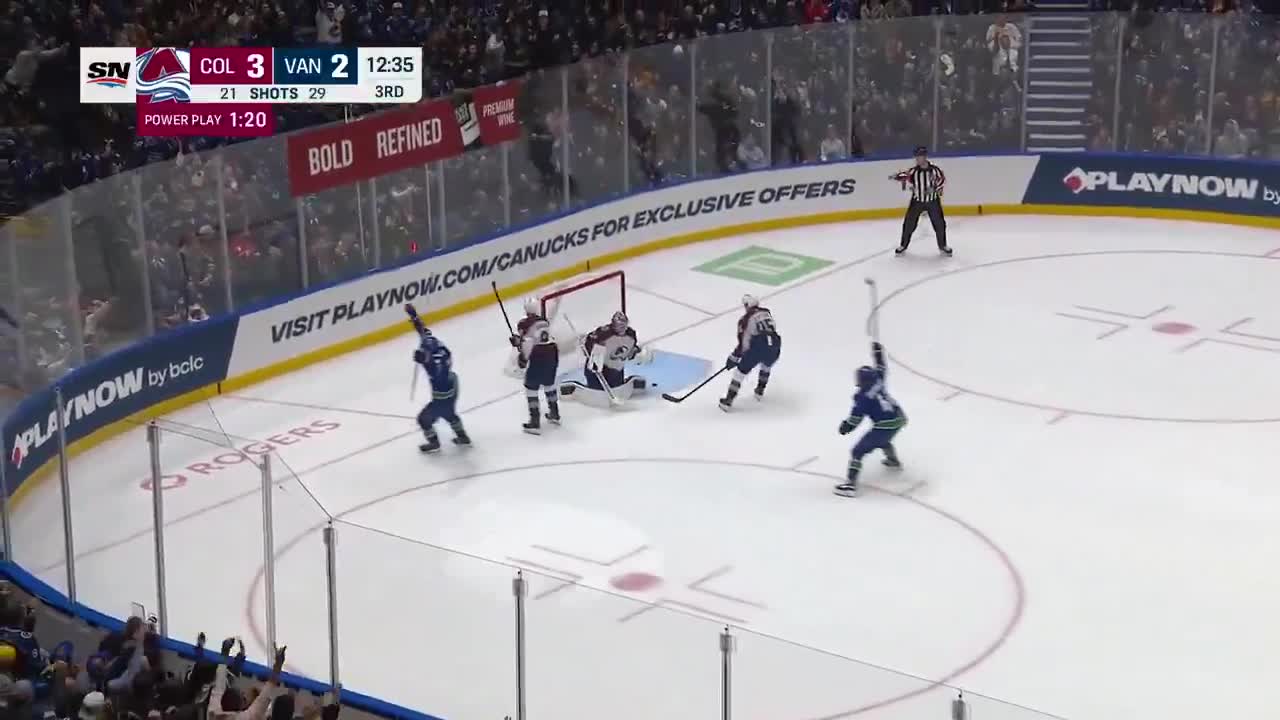 Drew O'Connor picked the corner shorthanded