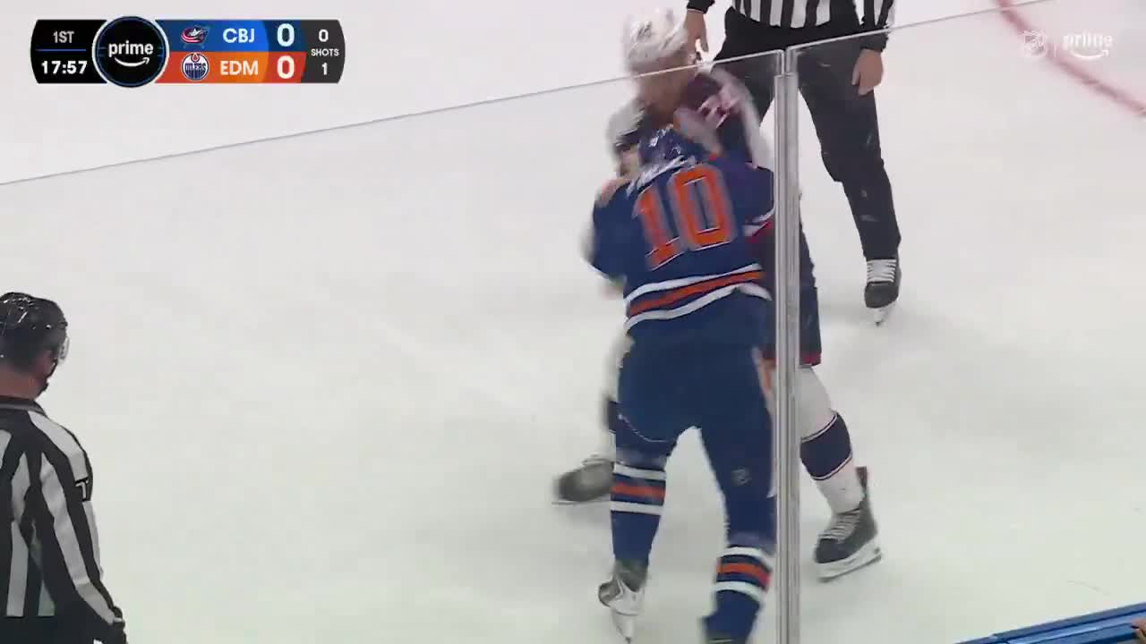 Trent Frederic fights Mathieu Olivier after being called out for not being physical enough