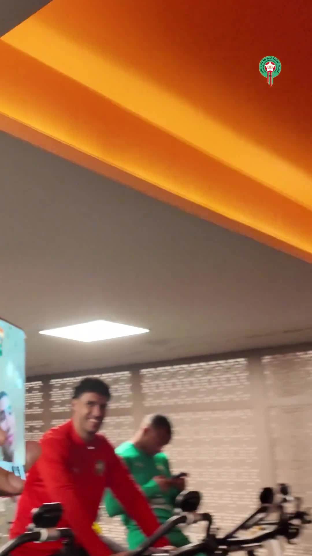 Achraf Hakimi on a full FaceTime call with his teammates from the Moroccan national team.