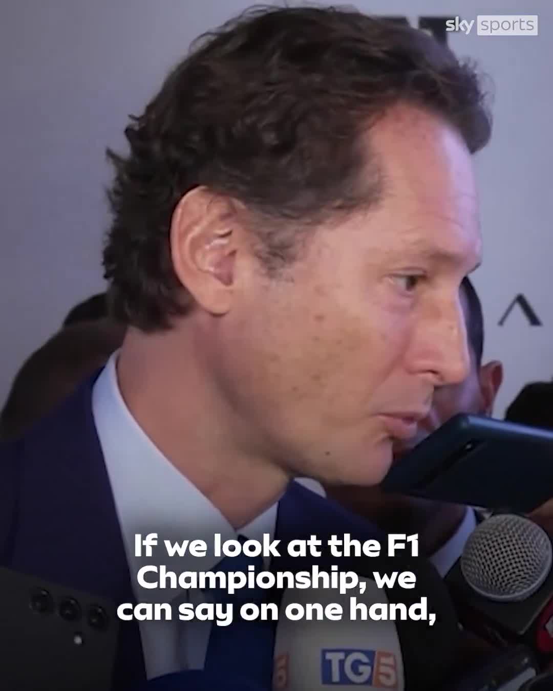 John Elkann sends a message to Lewis Hamilton and Charles Leclerc.