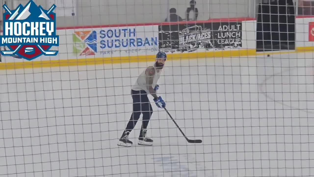 Optional skate for the Avalanche today and optional sleeves for Brent Burns