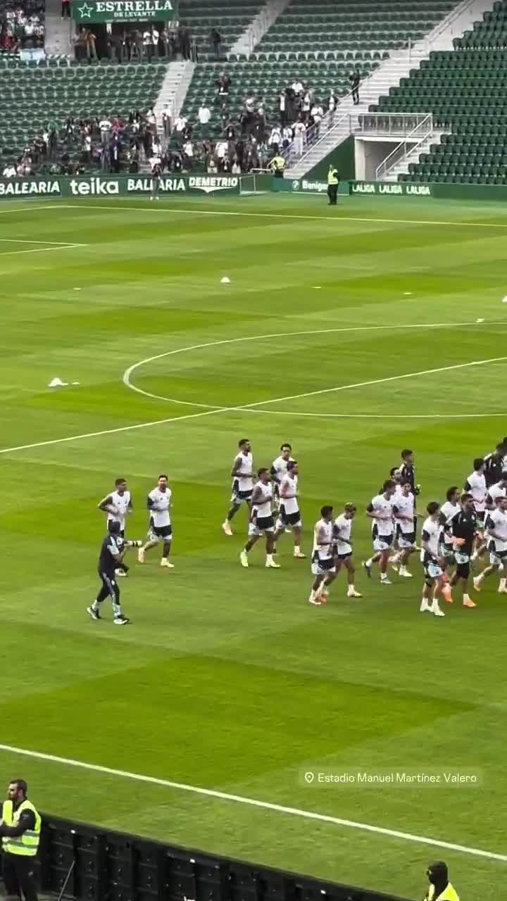 Crowds in Elche stadium chanting Messi Messi during today’s open training session