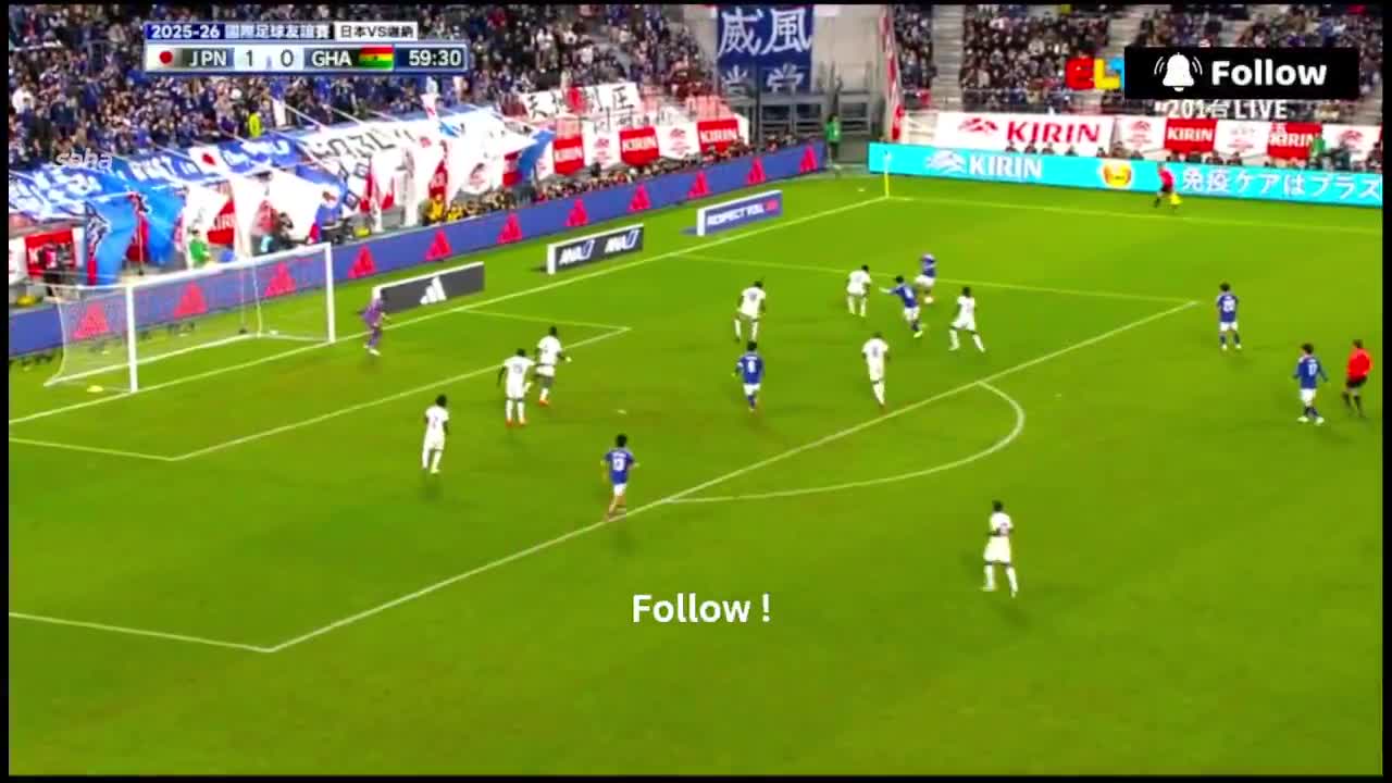Japan 2 - 0 Ghana - Ritsu Doan 60'