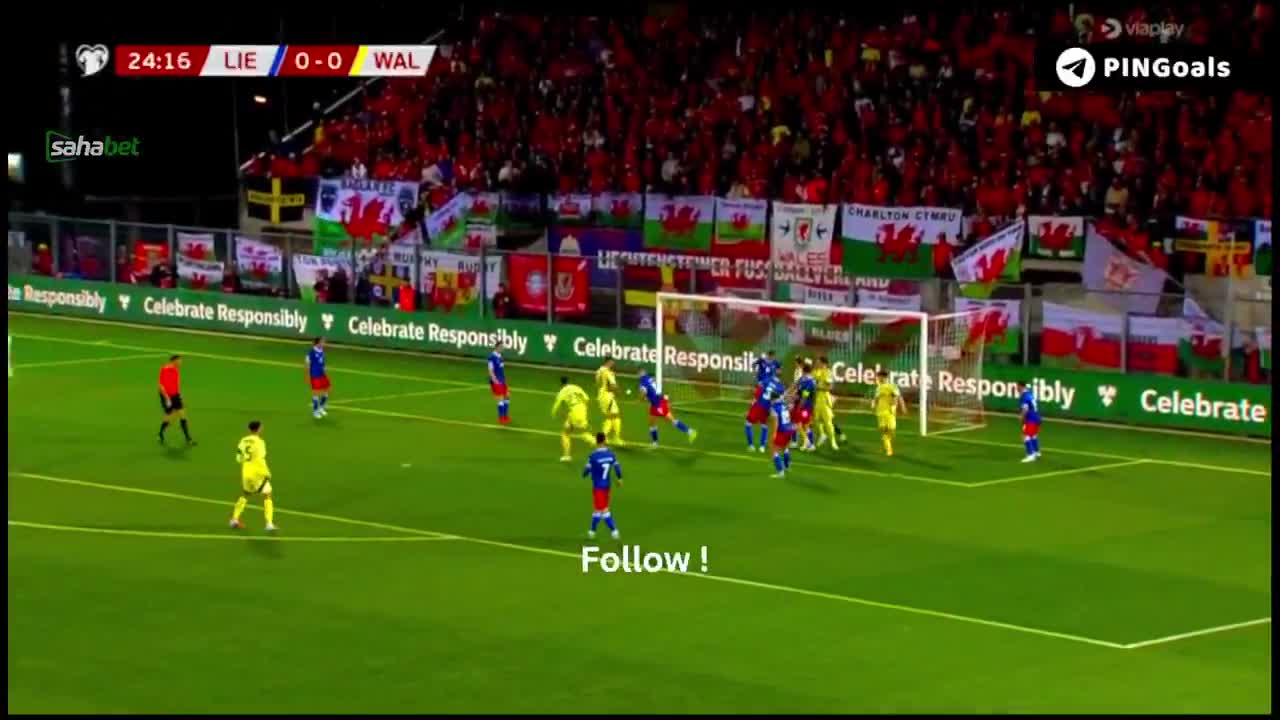 Liechtenstein 0 - 1 Wales - Nathan Broadhead 25'