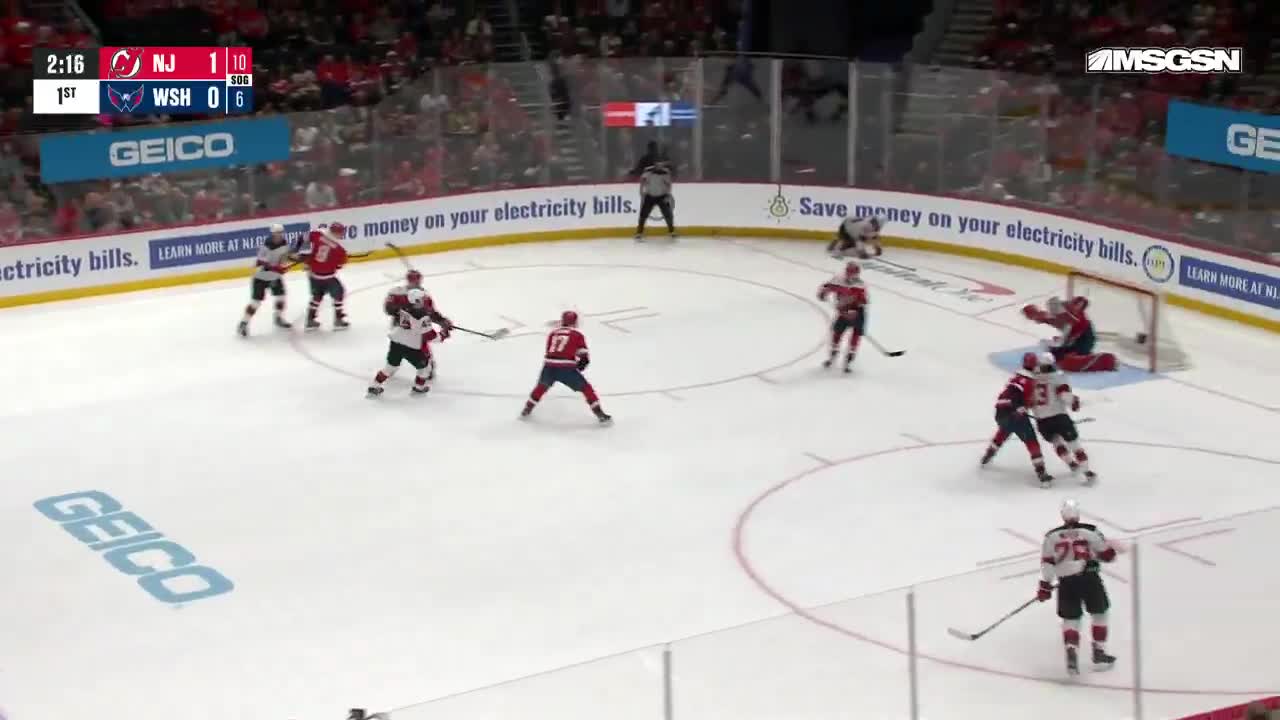 Luke Hughes RIPS home his first goal of the season