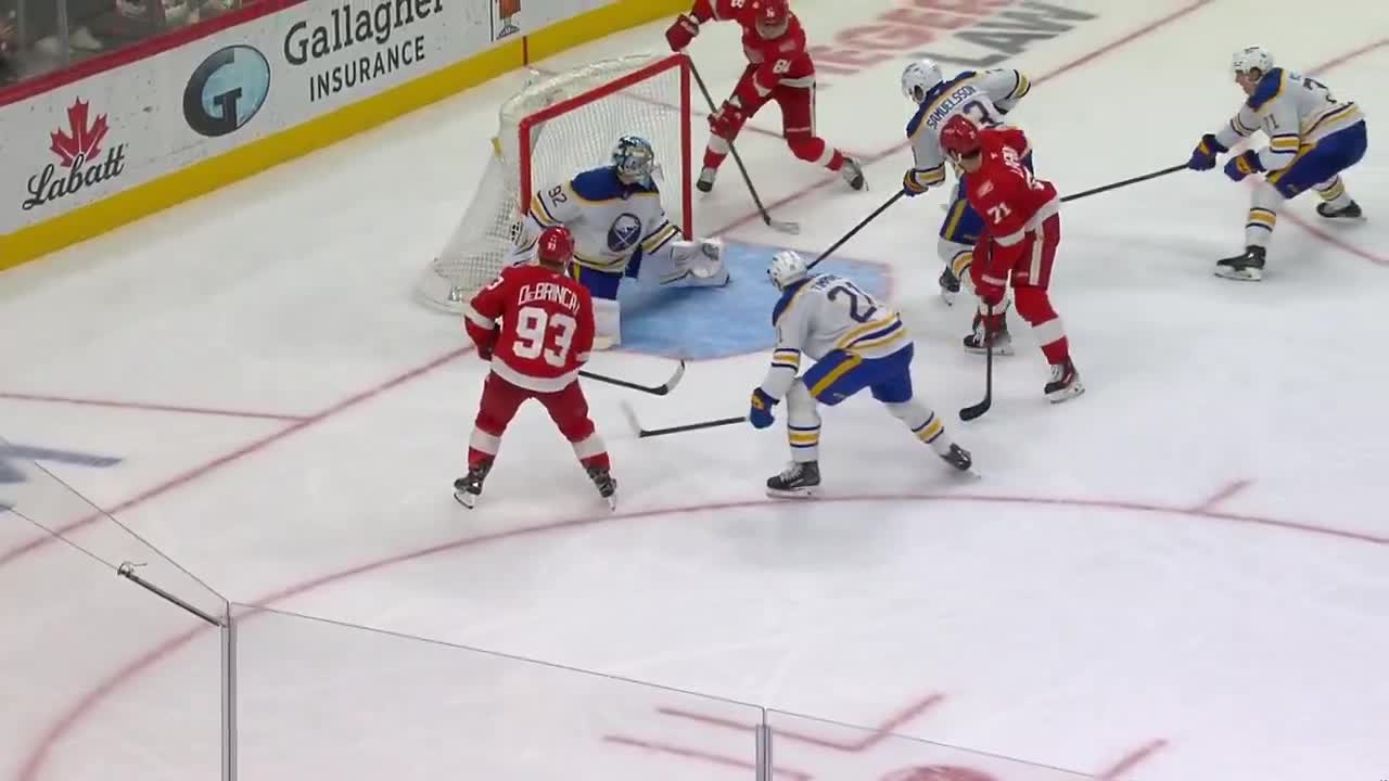 Samuelsson deflected the puck into his own net