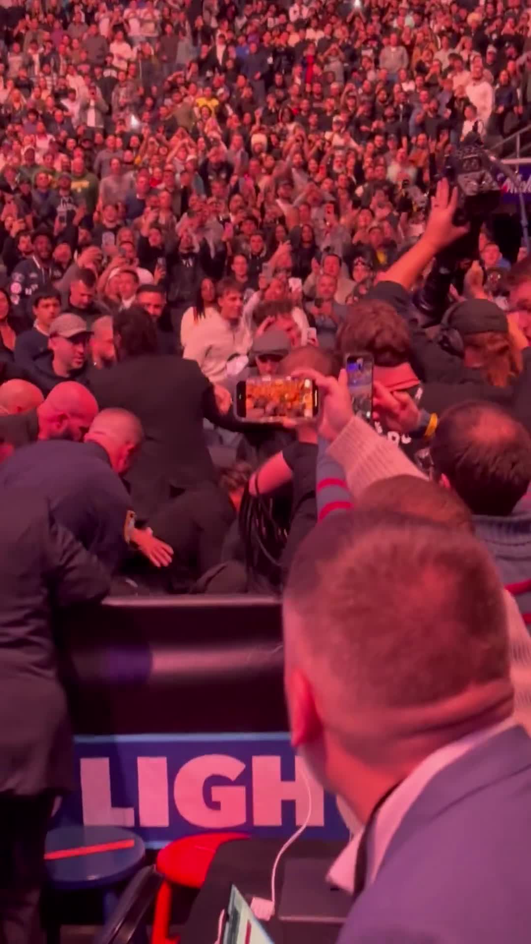 MASSIVE BRAWL IN THE CROWD WITH DILLON DANIS