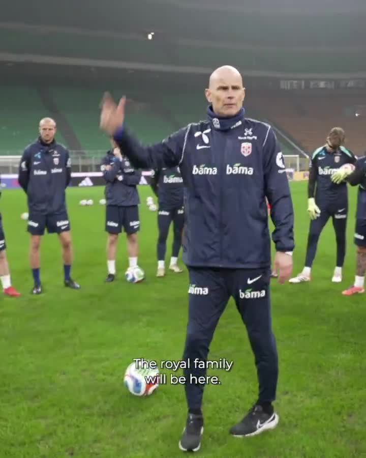 Norway manager Ståle Solbakken produced this speech to his Norway team before the match against Italy!
