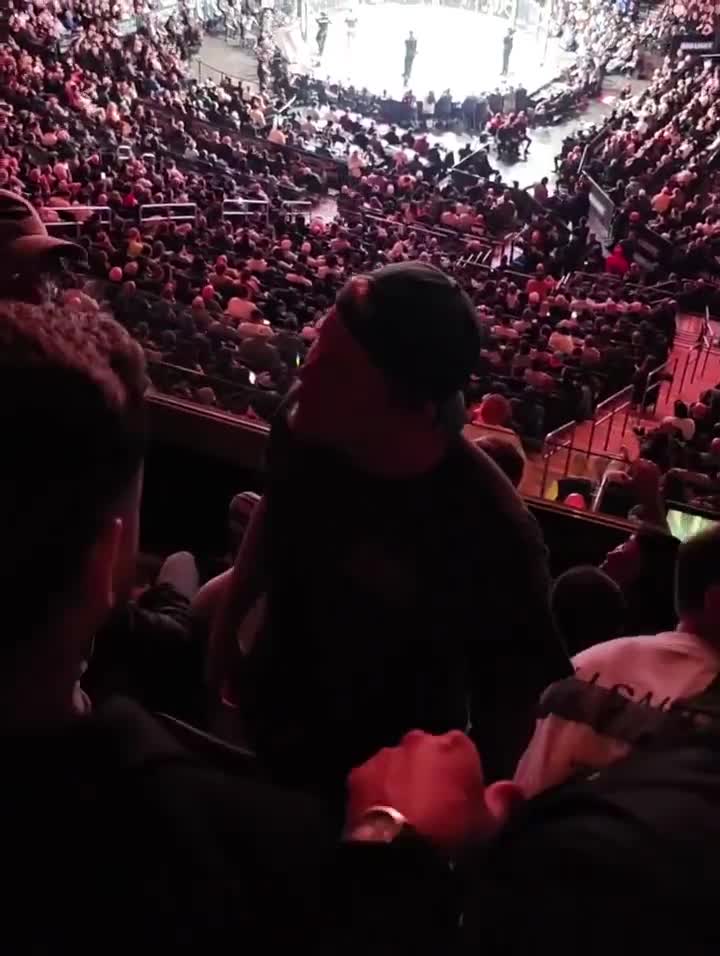 there was a fan brawl at UFC 322
