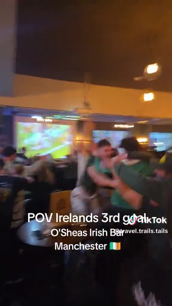 O'Shea's Irish Bar in Manchester when Troy Parrot scored his 96th-minute winner
